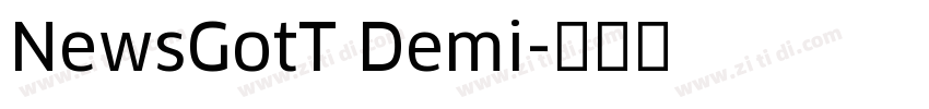 NewsGotT Demi字体转换